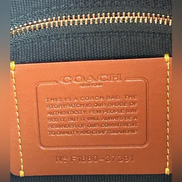 COACH Dreamer 34 ColorBlock Whipstitch Shoulder Bag in Evergreen - Picture 14 of 15